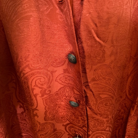 Terracotta-Colored Tunic Layering Duster - Picture 2 of 6